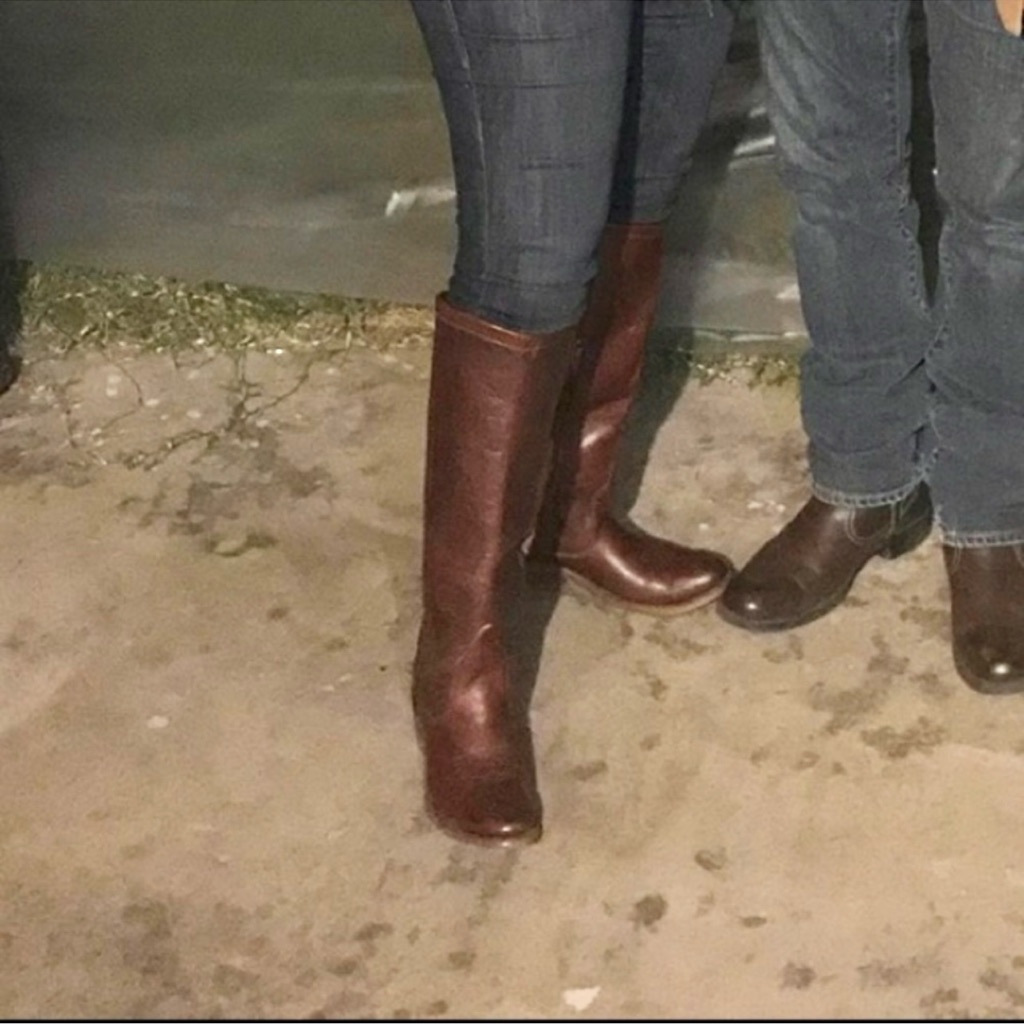 Vince Camuto Brown Tall Western Boots 8.5